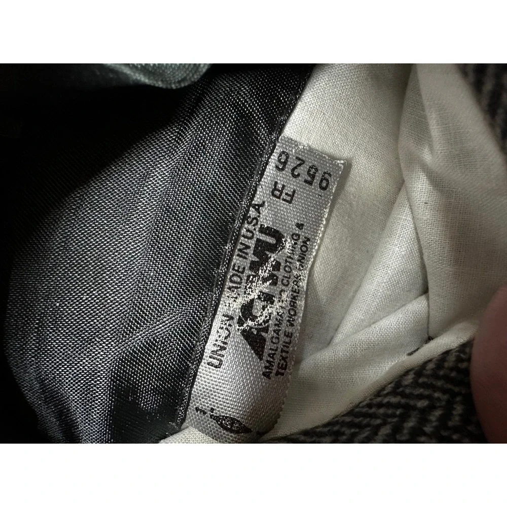 Polo Ralph Lauren Coat Men 40R Gray Herringbone Wool/Cashmere Blazer Vintage USA